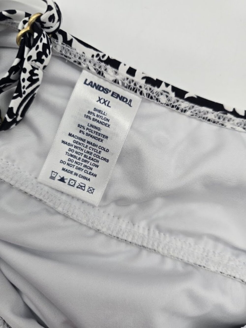 Lands End One Piece Swimsuit XXL Tummy Control Paisley NWT - Picture 5 of 6